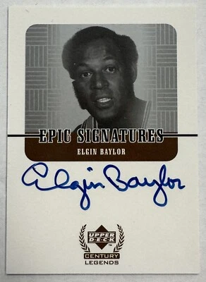 * 1998-99 Upper Deck Epic Signatures EB Elgin Baylor automático Foto 1 de 2