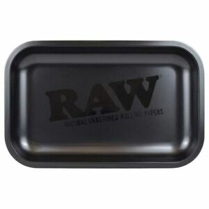 RAW Black Matte Small Rolling Tray 275mm x 175mm with Certificate