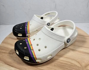 Crocs Classic Rainbow Pride Clog Unisex Men Sz 4 Women Sz 6 Slip-on Comfort - Picture 1 of 11