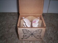 Set Of 3 Vintage Home Interiors Porcelain Wall Butterfy Decorations NIB