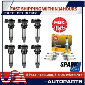 6X Ignition Coils + 6X NGK Spark Plugs for 2010-2019 Cadillac CTS V6 3.6L - Picture 1 of 7