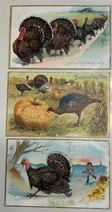 antike Erntedank Postkarten Lot. Raphael Tuck. um 1908. lot 3 karten. NoRsv - Bild 1 von 5