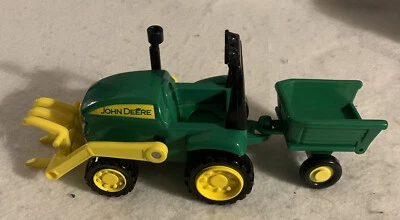 Learning Curve  John Deere  excavator Tractor Plastic  Green farm sand toy - Image 1 of 4