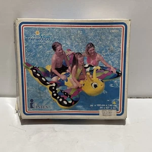RARE Vintage 2000 Intex The Wet Set 63”x55” Butterfly Kids Pool Float - Picture 1 of 3