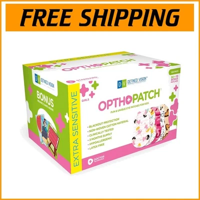 Chic 100 Count Kids Eye Patches - Extra Sensitive, Fun Designs for Comfort - Image 1 of 4