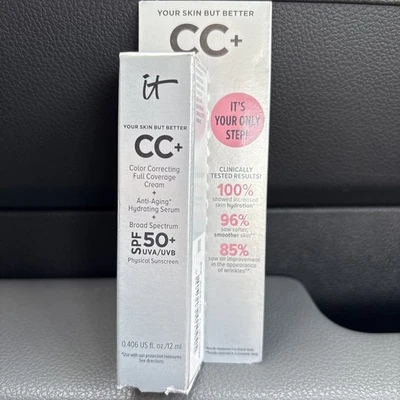 It Cosmetics CC+ Cream/Serum SPF 50+ Light 0.4 fl oz BNIB exp 9/26 - Image 1 of 3