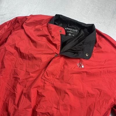 Dryjoys By Footjoy Rojo Manga Larga 1/4 Cremallera Presión Pullover Chaqueta de Lluvia para Hombres 2XL Foto 1 de 4
