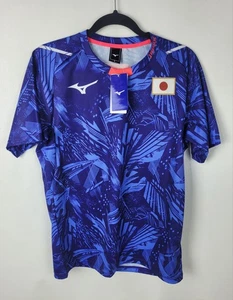 NUEVO CON ETIQUETAS Camiseta Mizuno Animación JAPÓN Logo Equipo Usado Japón Representativo Réplica - Imagen 1 de 6
