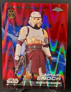 2024 Star Wars Topps Chrome Red Blaster RayWave Refractor Captain Enoch #99 - Bild 1 von 2