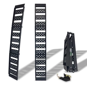 Auffahrrampe Verladerampe Motorradrampe 199cm 340kg Alu 3 fach schwarz B-Ware - Bild 1 von 9