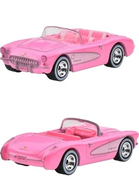 2025 Hot Wheels Premium Pop Culture Barbie The Movie 1956 Corvette Diecast Car - Image 1 of 2