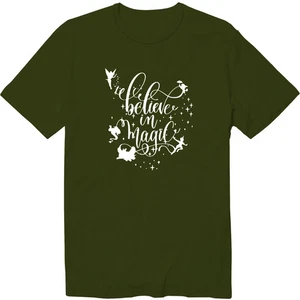 Believe In Old Magic Fairy Tales Magical Story Unisex Rundhals T-Shirt - Bild 1 von 12