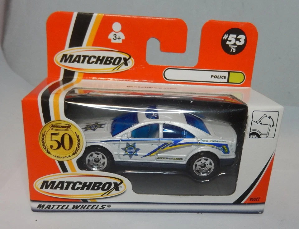 Matchbox 53 Police Car White With Star Boxed - Image 1 of 1