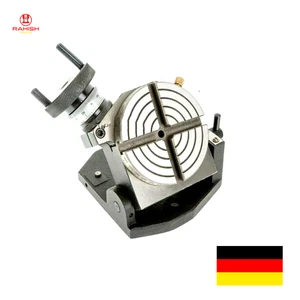 Drehtisch 4'' Zoll Neigetisch 100 mm (4 Schlitze) Für Fräsmaschine RAHISHTOOLS - Bild 1 von 15
