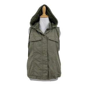 Volcom Vest Womens XS Extra Small Ivy Pile Lined Detachable Hood Snap Buttons - Picture 1 of 15