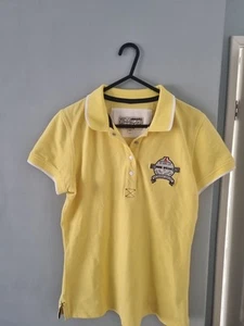 Ladies Musto Polo Shirt Size 10 Excellent Condition Yellow - Picture 1 of 7