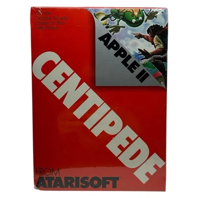 Centipede (Apple II IIe IIc IIgs, 1983) Vintage ATARISOFT Game Brand New Sealed - Image 1 of 4