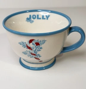 Taza de café Starbucks 2007 caña de caramelo azul alegre vacaciones de Navidad 10 OZ de colección - Imagen 1 de 11