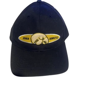 Gorra Iowa Hawkeyes Sports College University con correa negra amarilla BA20D - Imagen 1 de 9