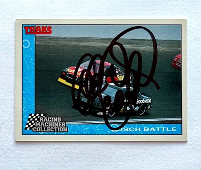 Dale Earnhardt NASCAR 1992 Traks #34 Racing Machines Autographed Signed - Image 1 of 4