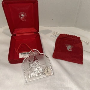 Waterford Crystal Joys of Winter TRIMMEN THE TREE 1998 1st Edition Ornament - Bild 1 von 7