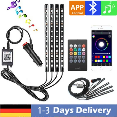 RGB LED Auto Innenraumbeleuchtung Ambiente Fußraumbeleuchtung APP Control