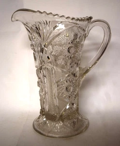 Cambridge Glass EAPG #2635 Snowflake Pattern ca. 1906 Feathers 10" - Picture 1 of 7