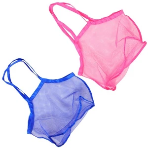 Bolsas de playa de malla grandes de 2 piezas Bolsas de malla concha marina Bolsa de concha marina transpirable - Imagen 1 de 12