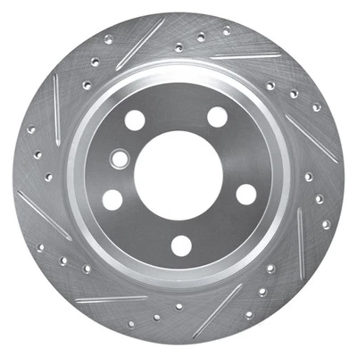 For BMW 420i 16-20 eLINE Drilled & Slotted 1-Piece Rear Driver Side Brake Rotor Foto 1 de 4