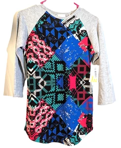Lularoe women's XXS Randy geometric design multicolor tunic NWT - Picture 1 of 7