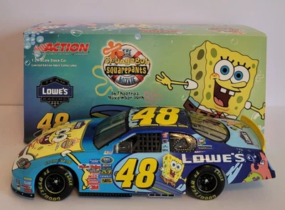 2004 Jimmie Johnson #48 海绵宝宝雪佛兰蒙特卡罗 1/24 压铸 — 第 1/4 张图片