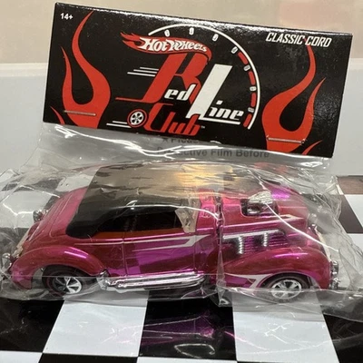 Hot Wheels Classic Cord Redline Club Pink Party Car 2006 Nationals RLC - Image 1 of 4