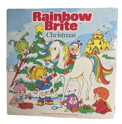 Rainbow Brite Christmas Vintage 1985 Hallmark Holiday Vinyl LP Record Album Foto 1 de 2