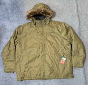 Columbia Leif Trail Parka Jacket Green Mens Size 4X Coat Hooded MSRP $240 New - Picture 1 of 5