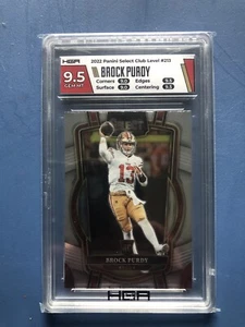Brock Purdy 2022 Panini Select Club Level Rookie RC Card 213 HGH 9.5 GEM MT - Picture 1 of 2