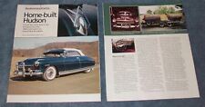 1949 Hudson Commodore Six Brougham Convertible Article "Home-Built Hudson"