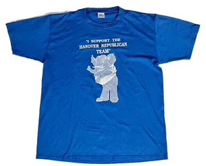 Vintage Republican Shirt Mens XL 90s Elephant Conservative Political Cartoon - Picture 1 of 9