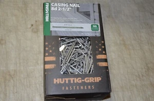 5 Pfund Pfund Huttig-Grip 8d Oberfläche Verkleidung Gehäuse Nägel 2 1/2" Outdoor verzinkt - Bild 1 von 2