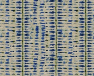 DESIGNERS GUILD CURTAIN FABRIC DESIGN Suzuri 1.4 MTRS INDIGO 100% COTTON IKEBANA - Picture 1 of 9