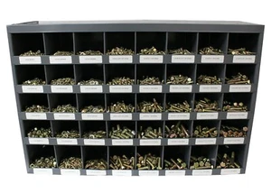 3,765 piece Grade 8 Coarse Thread Nut Bolt & Washer Assortment with Metal Bin - Picture 1 of 9