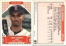 Frank Rodriguez Signed 1991 ProCards Tomorrow's Heroes #23 Card Elmira Pioneers