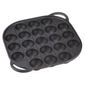 Japanese Takoyaki Pan Cast Iron Octopus Maker Skillet Griddle Mold 21 Molds 1795 - Picture 1 of 4