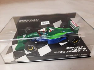 Minichamps Jordan 191 Andrea De Cesaris 4th Canadian GP 1991 1/43 410910033 - Foto 1 di 2