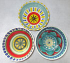 3 Vintage Italy Desimone Retro Art Pottery MCM hndpntd 5 1/2" Bowls