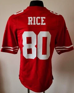 NFL San Francisco 49ers Football Nike Player Issue Jersey #80 Rice size Small - Picture 1 of 9