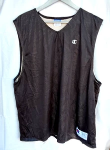 Vintage Champion Basketball Practice Jersey Mens Size XXL Black - Picture 1 of 11
