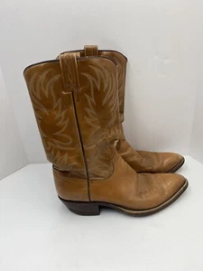 Dan Post Herren hellbraunes Leder Western Cowboystiefel Größe 11B Made in Spain. #6946. - Bild 1 von 10
