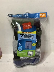 📀 Hanes Boys' Comfortsoft 7 Tag-less Boxer Briefs (Size: M 8-12) - Picture 1 of 4