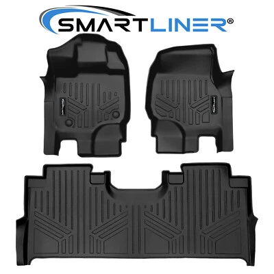 SMARTLINER Floor Mats 2015-2025 Ford F-150 SuperCrew Cab (Front Bucket Seats) Foto 1 de 4