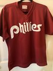 Vintage Philadelphia Phillies 1980s Pullover Jersey Wilson Size 42 USA Maroon
